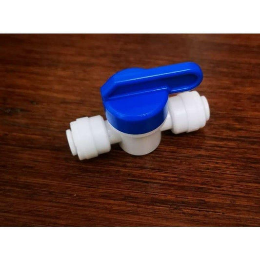 Paradise Tropicals LLC Dry Goods Ball Valve Quick Connect Fitting 1/4" by 1/4" OD